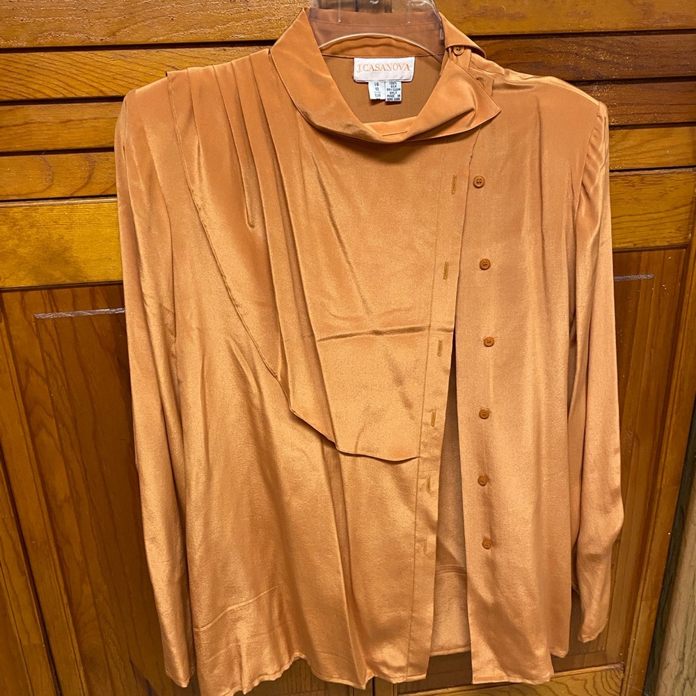 Vintage J. Casanova Silk Honey Blouse